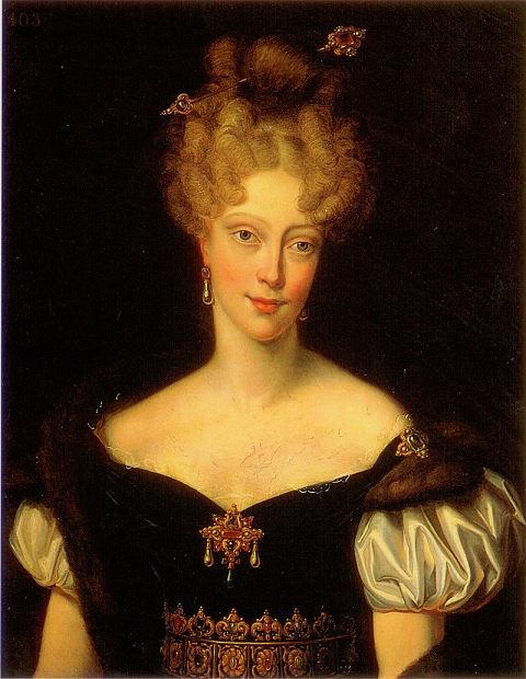 Marie-Caroline Ferdinande Louise des Deux-Siciles - duchesse de Berry -en 1827- par Charles Rauch